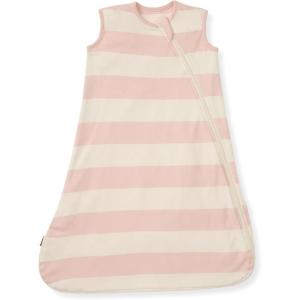 imageBurts Bees Baby Unisex Newborn Essentials 100 Organic Cotton Beekeeper Wearable BlanketPink Sand Rugby Stripe