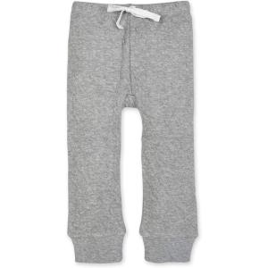 imageBurts Bees Baby unisexbaby Knit Jogger Pants Baby Sweatpants 100 Organic Cotton Infant BottomsQuilted Heather Grey