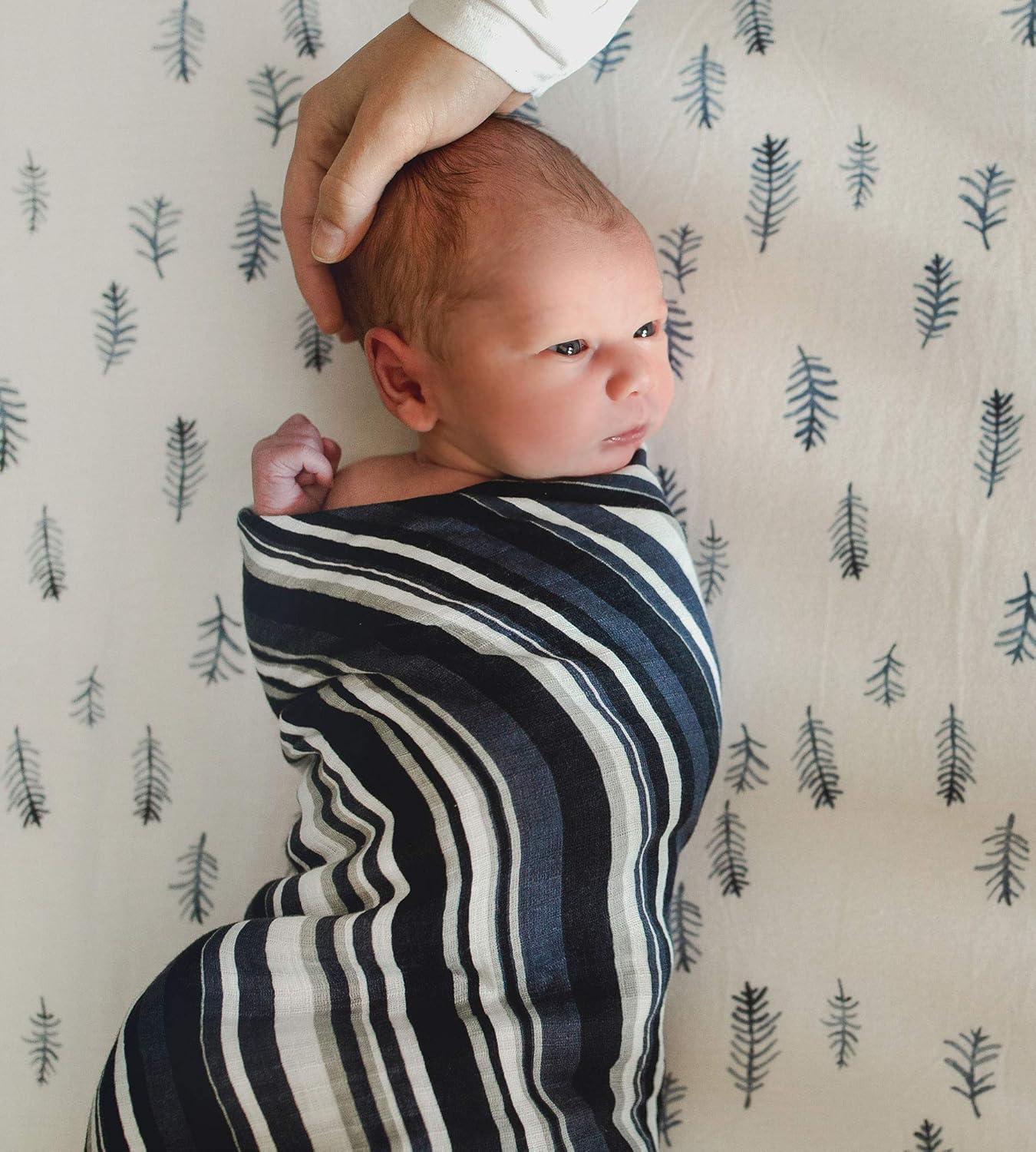 imageBurts Bees Baby  Swaddles Muslin Cotton Baby Blankets 3Pack Multipurpose Lightweight ampamp Breathable 100 Organic CottonBreezy Palms