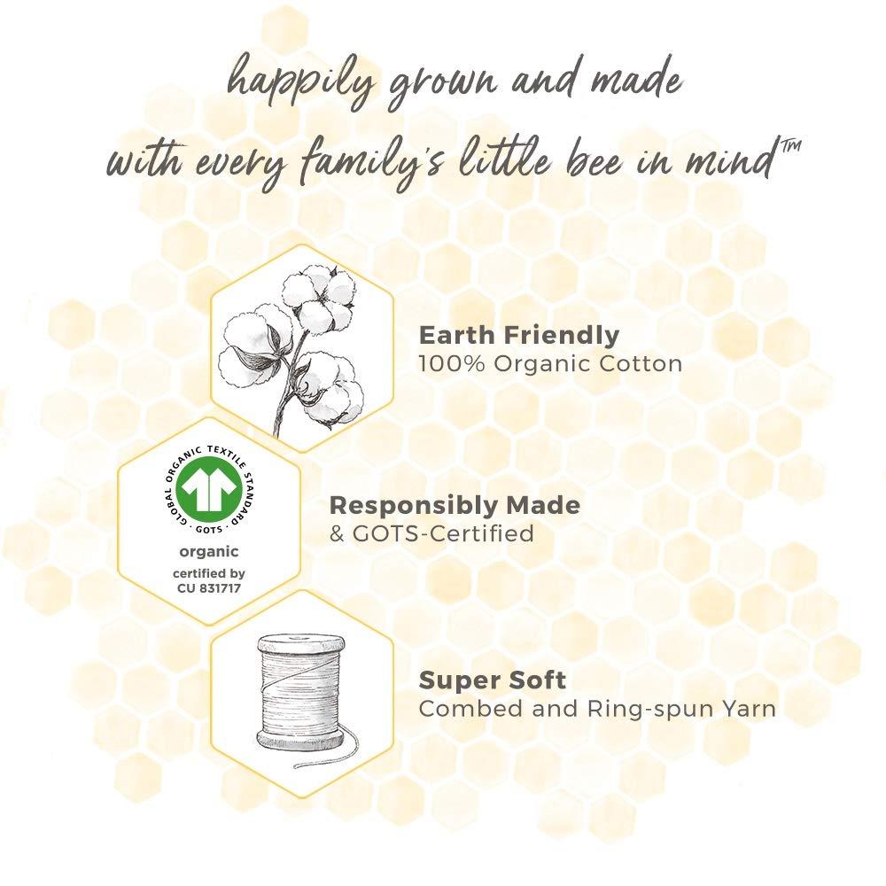 imageBurts Bees Baby Infant Burp Cloths 100 Organic Cotton Extra Absorbent Soft Fabric Drool Cloths 5Pack Newborn MustHave Essential Large Burping Cloths One Size 17 x 1175 InchesCloud White Solid