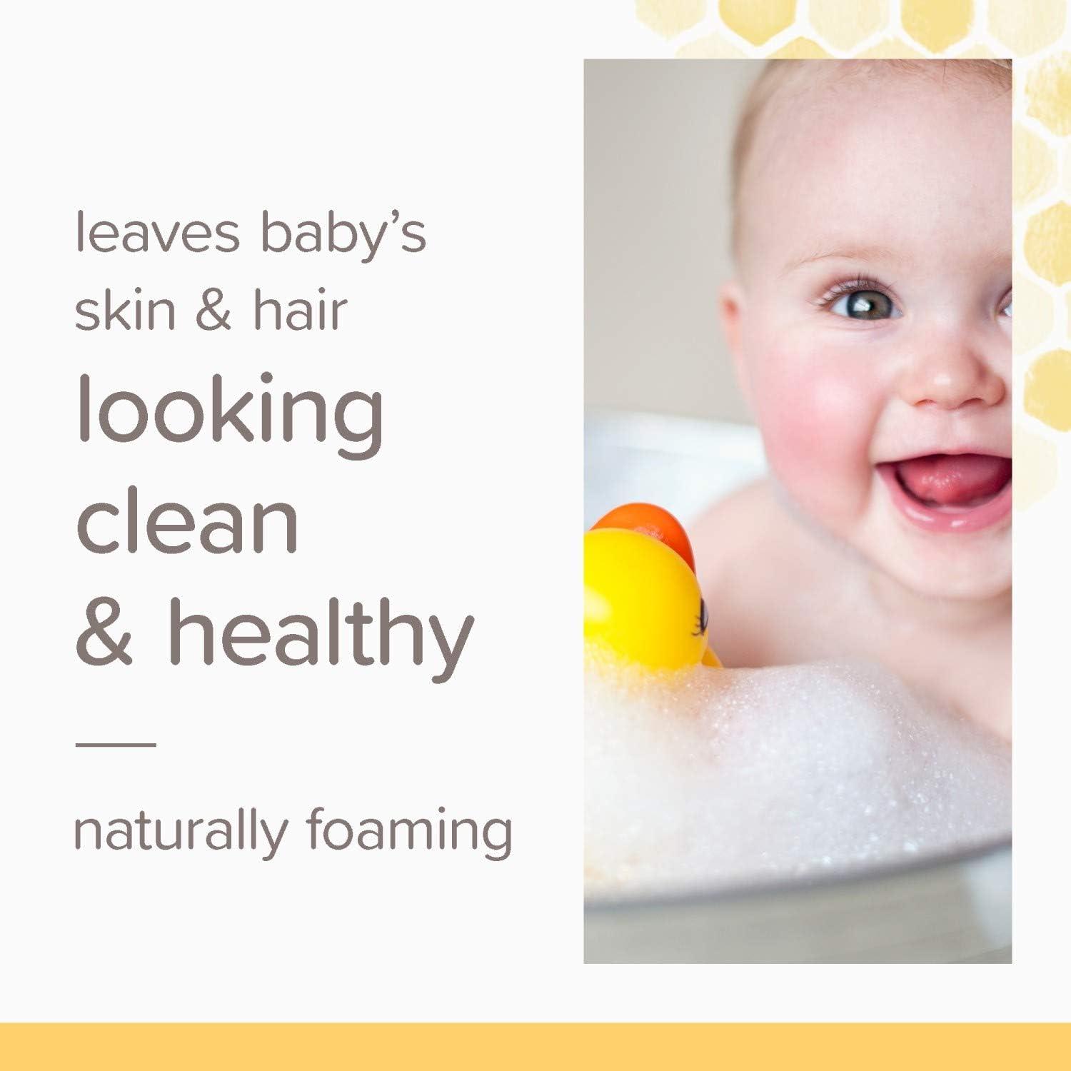imageBurts Bees Baby Shampoo and Wash Set 2in1 Natural Origin Plant Based Formula for Sensitive Skin Original Fresh Scent TearFree Paraben Free Pediatrician Tested 3 Bottles 63 oz 21 oz 3Pack
