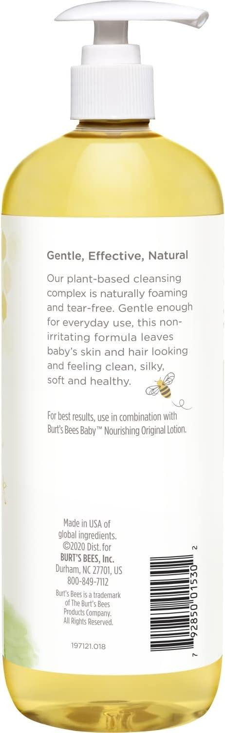 imageBurts Bees Baby Shampoo and Wash Set 2in1 Natural Origin Plant Based Formula for Sensitive Skin Original Fresh Scent TearFree Paraben Free Pediatrician Tested 3 Bottles 63 oz 21 oz 3Pack