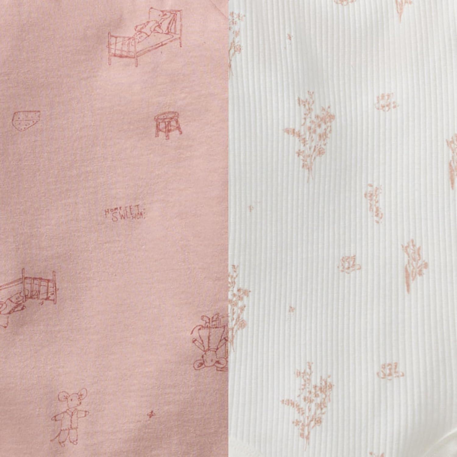 imageBurts Bees Baby Unisex Baby Bodysuit and Pant Set 100 Organic Cotton Infant OutfitWildflower