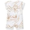 imageBurts Bees Baby Baby Boys Short Sleeve Rompers 100 Organic Cotton OnePiece Coverall and Layette SetShady Palms