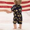 imageBurts Bees Baby Baby Boys Short Sleeve Rompers 100 Organic Cotton OnePiece Coverall and Layette SetUsa