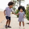 imageBurts Bees Baby Baby Girls Romper 100 Organic Cotton Onepiece Shortall and Layette Set Girl OutfitClassic Stripe
