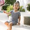imageBurts Bees Baby Baby Girls Romper 100 Organic Cotton Onepiece Shortall and Layette Set Girl OutfitClassic Stripe