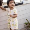 imageBurts Bees Baby Baby Girls Short Sleeve Romper 100 Organic Cotton Onepiece Shortall Girl OutfitIsland Lemons