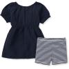 imageBurts Bees Baby Baby Girls Top and Shorts Set Tunic and Shorts Bundle 100 Organic CottonMidnight