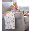 imageBurts Bees Baby Infant Reversible Blankets 100 Organic Cotton GOTS Certified  Pine Forest Prints with Quilting Pattern Soft Nursery Blanket with 100 Polyester Fill for Size 30 x 40 InchAbeec