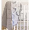 imageBurts Bees Baby Infant Reversible Blankets 100 Organic Cotton GOTS Certified  Pine Forest Prints with Quilting Pattern Soft Nursery Blanket with 100 Polyester Fill for Size 30 x 40 InchCloud Hello Moon