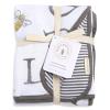 imageBurts Bees Baby Infant Reversible Blankets 100 Organic Cotton GOTS Certified  Pine Forest Prints with Quilting Pattern Soft Nursery Blanket with 100 Polyester Fill for Size 30 x 40 InchAbeec