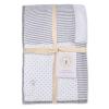 imageBurts Bees Baby Infant Reversible Blankets 100 Organic Cotton GOTS Certified  Pine Forest Prints with Quilting Pattern Soft Nursery Blanket with 100 Polyester Fill for Size 30 x 40 InchHeather Grey Dottie Bee