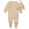 imageBurts Bees Baby Jumpsuit 100 Organic Cotton Onepiece Outfit Coverall With HatBirds of a Feather Tan