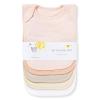 imageBurts Bees Baby Organic Baby Bibs  100 Cotton Newborn Infant Bibs for Baby Boys ampamp GirlsPink Sand