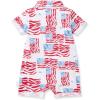 imageBurts Bees Baby Polo Rompers 100 Organic Cotton Onepiece Coverall and Layette SetMagestic Flags