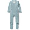 imageBurts Bees Baby Unisex Baby Honeysoft Sleeper Pajamas Zip Front Nonslip Footed Footie Pjs Organic Cotton ampamp LyocellMountain Blue Thermal