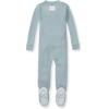 imageBurts Bees Baby Unisex Baby Honeysoft Sleeper Pajamas Zip Front Nonslip Footed Footie Pjs Organic Cotton ampamp LyocellMuted Blue