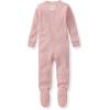 imageBurts Bees Baby Unisex Baby Honeysoft Sleeper Pajamas Zip Front Nonslip Footed Footie Pjs Organic Cotton ampamp LyocellPersian Rose Thermal