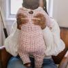 imageBurts Bees Baby Unisex Bodysuit and Pant Set 100 Organic CottonRose Herringbone