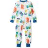imageBurts Bees Baby babyboys Footless Sleepers 100 Organic Cotton Onepiece Diagonal Zip Up Jumpsuit Snug Fit PajamasJuice Box
