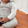 imageBurts Bees Baby babyboys Jumpsuit 100 Organic Cotton Onepiece Short Sleeve Long Sleeve CoverallHazy Plaid