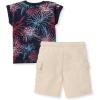 imageBurts Bees Baby babyboys Short Sleeve Shirt and Pant Set Top ampamp Bottom Outfit 100 Organic CottonCelebrate America