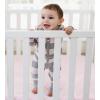imageBurts Bees Baby babygirls Jumpsuit 100 Organic Cotton Onepiece Long Sleeve Quilted Outfit CoverallBlossom Rugby Stripe