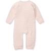 imageBurts Bees Baby babygirls Jumpsuit 100 Organic Cotton Onepiece Long Sleeve Quilted Outfit CoverallPink Quilted Bee