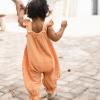 imageBurts Bees Baby babygirls Jumpsuit 100 Organic Cotton Onepiece Sleeveless Outfit CoverallPeach Puff