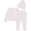 imageBurts Bees Baby babygirls Unisex Baby Take Me Home Set 3piece Top Pant and Hat BundleLavender Raised Terry