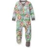 imageBurts Bees Baby Baby Boys Boys Sleeper Pjs 100 Organic Cotton Onepiece Footie Zip Up Jumpsuit Snug Fit PajamasTouchdown