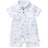 imageBurts Bees Baby Baby Boys Polo Rompers 100 Organic Cotton Onepiece Coverall and Layette SetSantorini