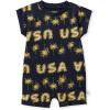 imageBurts Bees Baby Baby Boys Short Sleeve Rompers 100 Organic Cotton OnePiece Coverall and Layette SetUsa