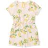 imageBurts Bees Baby Baby Girls Short Sleeve Romper 100 Organic Cotton Onepiece Shortall Girl OutfitIsland Lemons