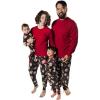 imageBurts Bees Baby Baby Mens Family Christmas Pajamas Matching SetsOrganic Cotton PJs for Kids Toddlers Adults Candy Cane Bears Medium