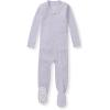 imageBurts Bees Baby Unisex Baby Honeysoft Sleeper Pajamas Zip Front Nonslip Footed Footie Pjs Organic Cotton ampamp LyocellFlowering Lilac