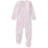 imageBurts Bees Baby Unisex Baby Honeysoft Sleeper Pajamas Zip Front Nonslip Footed Footie Pjs Organic Cotton ampamp LyocellLavender Jersey Slub