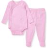 imageBurts Bees Baby Unisex Bodysuit and Pant Set 100 Organic CottonCrocus
