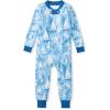 imageBurts Bees Baby babyboys Footless Sleepers 100 Organic Cotton Onepiece Diagonal Zip Up Jumpsuit Snug Fit PajamasMediterranean Sailing