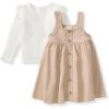 imageBurts Bees Baby babygirls Dress Set Infant ampamp Toddler Short ampamp Longsleeve 100 Organic CottonBee Wings