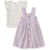 imageBurts Bees Baby babygirls Dress Set Infant ampamp Toddler Short ampamp Longsleeve 100 Organic CottonFarmhouse Floral