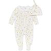 imageBurts Bees Baby babygirls Jumpsuit 100 Organic Cotton Onepiece Outfit Coverall With HatLemon Vines