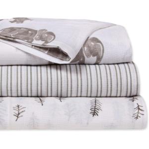 imageBurts Bees Baby  Swaddles Muslin Cotton Baby Blankets 3Pack Multipurpose Lightweight ampamp Breathable 100 Organic CottonNeutral Elephants