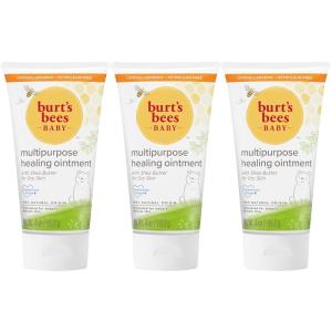 imageBurts Bees Baby 100 Natural Multipurpose Ointment Face ampamp Body Baby Ointment  75 Ounce Tub4 Ounce Pack of 3