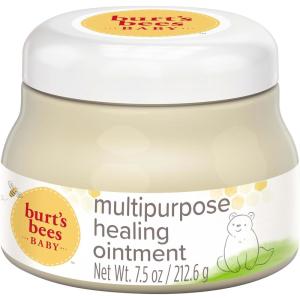 imageBurts Bees Baby 100 Natural Multipurpose Ointment Face ampamp Body Baby Ointment  75 Ounce Tub75 Ounce Pack of 1