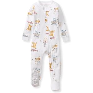 imageBurts Bees Baby Baby Boys Boys Sleeper Pjs 100 Organic Cotton Onepiece Footie Zip Up Jumpsuit Snug Fit PajamasJungle Gym