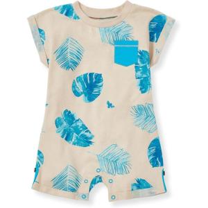 imageBurts Bees Baby Baby Boys Short Sleeve Rompers 100 Organic Cotton OnePiece Coverall and Layette SetBold Palms