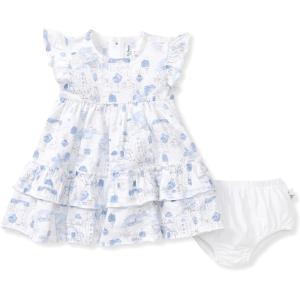 imageBurts Bees Baby Baby Girls Dress Infant ampamp Toddler Short Sleeve 100 Organic CottonSantorini