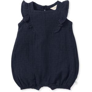 imageBurts Bees Baby Baby Girls Romper 100 Organic Cotton Onepiece Bubble Shortall and Layette Set Girl OutfitDotted Muslin